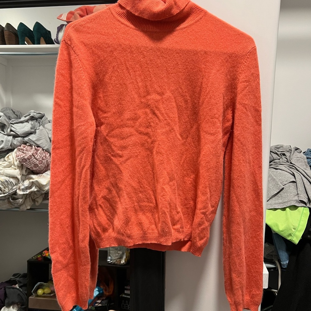 Peach Moda International Cashmere Turtleneck